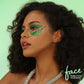 Teenitor Green Body Glitter Gel, Face Glitter Makeup, Green Glitter, Hair Glitter Gel for Kids, Festival Rave Accessories, 80g/2.8oz Holographic Glitter for Face Body Hair