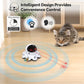 ORSDA Cat Laser Toy, 2-in-1 Interactive Automatic Motion Activated Moving 8 Holes Whack A Mole Feather, USB Rechargeable Electronic Smart Sensor Kitten Toys for Indoor Exercise