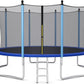 GYMAX Trampoline, 8FT 10FT 12FT 14FT 15FT 16FT Recreational Trampolines w/Safety Enclosure Net & Ladder - ASTM Certificated, Outdoor Trampoline for Kids and Adults