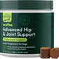 Wuffes Advanced Dog Hip and Joint Supplement with Glucosamine, Chondroitin, Omega 3, MSM, and Green Lipped Mussel, 60 Pork Flavored Chews for Small and Medium Dog Breeds