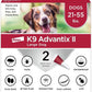 K9 Advantix II Large Dog Vet-Recommended Flea, Tick & Mosquito Treatment & Prevention | Dogs 21-55 lbs. | 2-Mo Supply (Packaging may vary)