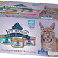 Blue Buffalo Wilderness Wild Delights High Protein Grain Free, Natural Adult Meaty Morsels Wet Cat Food, Ⲥhicken & Turkey, 𝙲hicken & Trout, 𝐂hicken & Salmon 3-oz cans (12 count - 4 of Each Flavor)