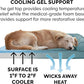 Furhaven Cooling Gel Dog Bed for Large Dogs w/ Removable Bolsters & Washable Cover, For Dogs Up to 95 lbs - Plush & Suede Sofa - Deep Pool, Jumbo/XL