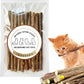 Cat Toys - Silvervine & Matatabi Catnip Toys, 10PCS Indoor Kitty Chew Sticks & Wand Toys for Bored Cats