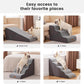 Gardner Pet Dog Stairs for Small Dogs 16.5" H, 2 in 1 Transformable 3-Step Pet Stairs and ramp, Dog Steps for Couch (13-20 in) with Durable Non-Slip Waterproof Cover and CertiPUR-US Certified Foam