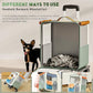 Cat Carrier with Wheels, Soft Rolling Pets Carrier Collapsible on Wheel Pet Handbag Cats Backpack, Dog Carriers up to 25 LBs Removable Cat Bag for Small Dogs Medium Cats Outing(NOT for TSA)