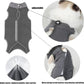 Yanniwani Cat Recovery Collar - Waterproof, Anti-bite & Anti-lick Wound Healing Safe, Adjustable Elizabethan Collar for Cats After Surgery (Black, M)