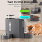 Gardner Pet Automatic Gravity Cat Food Feeder and Water Dispenser Stainless Steel Two-in-One Set Large Capacity Dispenser for Medium, Large Dogs, Puppies, Kittens, Rabbits-(1.6 Gallons x 2)