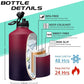 1 Gallon Insulated Water Jug - with Paracord Handle, Straw & Chug Lid, Water Bottles Holder with Strap, 128oz Stainless Steel Large Water Bottle, Keep Hot 12H & Cold 48 for Travel Hiking Camping Work