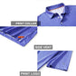 Men's Golf Polo Shirts Short Sleeve Striped Performance Moisture Wicking Dry Fit Golf Shirts for Men
