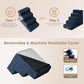 EHEYCIGA Dog Stairs for High Bed 22.5" H, 5-Step Dog Steps for Bed, Pet Steps for Small Dogs and Cats, Non-Slip Balanced Pet Ramp Indoor, Navy Blue