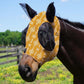Harrison Howard Super Comfort Stretchy Fitting Horse Fly Mask with UV Protection Soft on Skin with Breathability Floral Retro M Cob