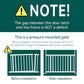 Babelio Metal Baby Gate, 29-48“ Auto Close Easy Install Pet Gate, Extra Wide Walk Thru Child Safety Gate, Pressure Mounted Dog Gate for Doorways & Stairs, with Y Spindle Rods, White