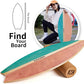 XCMAN Surf Balance Board Trainer with Roller Wooden Exercise Balancing Stability Trainer - Non Slip Surface for Adults Kids|Balance Board for Surfing,Snowboarding,Skateboarding,Hockey,Yoga Training