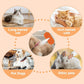 4-in-1 Cat Steam Brush Cat and Dog Anti-Static steam Brush with Spray for Massaging,cleaning,Shedding,Grooming,New Rechargeable Pet Grooming Brushes(cream khaki)