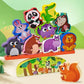 Vileafy Montessori Wooden Animal Toys for 3 4 5 Year Old Boys and Girls, 10 Pack Balance Blocks with Beam & Base, Toddler Stacking Toys Games, Educational Preschool Toys for Birthday Gifts