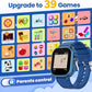 Waterproof Smart Watch for Kids Boys Ages 5-12 with 39 Games, HD Camera, Video, Music, Habit Tracking, Alarm, Pedometer, Kids Smart Watch Chrismars Birthday Gift for Boys Age 5 6 7 8(Blue)