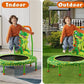 36 Inch Toddler Trampoline with Handle, Outdoor Indoor Trampoline for Kids, Mini Trampolines with Handlebar, Gifts for Boys and Girl, Small Kid Baby Trampolines