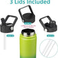 22oz Stainless Steel Bottles with 3 Lids Sport Insulated Water Bottle,Bamboo Grove