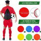 60 Pcs Poly Spot Markers Non-Slip Rubber Floor Dots for Gym, Flat Cones Agility Markers Poly Dots for Gym Floor Spot Markers for Sports Soccer Basketball Speed Agility Training Dance Classroom
