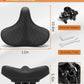 Wide Bicycle Seats for Comfort Men & Women, Oversized & Extra Soft Padded Bike Seat Cushion, Comfortable Large Bike Saddle for Ebike, Mountain Bike, Beach Cruiser, Stationary Exercise Bike