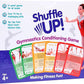Shuffle Up Gymnastics Card Games - 70+ Fun & Active Skills Cards for Kids, Fitness Cards Develop Fundamentals, Stamina & Strength, Easy to Play for Kids | Multiple Skills Level Cards Include 2 Dices