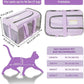 BELLA & PAL Cat Carrier Travel Bag, Airline Approved Lightweight Cat Carrier, Soft Sided Pet Carrier for Puppy Dogs Up to 18lbs, Collapsible Kitten Bag with Removable Waterproof Mat, Ventilated Mesh