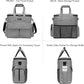 Modoker Dog Travel Bag, Weekend Pet Travel Set for Dog and Cat, Airline Approved Tote Organizer with Multi-Function Pockets, 2 Food Storage Containers, 2 Collapsible Bowls, 1 Feeding Mat (Grey)