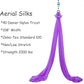 Aerial Silks Yoga Swing Set - 9/11 Yards Aerial Yoga Hammock Kit Anti-Gravity Flying for Fitness, Low/Non Stretch Nylon Tricot Fabric Hardware Included for Dance