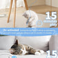 Cat Toy Interactive for Indoor Cats, Smart USB Rechargeable Door Hanging Automatic Retractable Kitten Toys, Teaser Electronic Self Play Feather Cat String Toy Attached with 3 Catnip Mice White