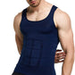 GKVK Mens Slimming Body Shaper Vest Shirt Abs Abdomen Slim