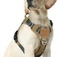 rabbitgoo Dog Harness Medium Sized No Pull, Tactical Service Pet Vest with Molle and Control Handle, Adjustable and Reflective Military Harness for Easy Walking and Training, Desert camo, M