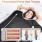 Infrared Sauna Blanket-Sauna Blanket for Home Use, Portable Design for Relaxation and Detoxification Highest 176℉, 20-60 Minutes Timer (Deep Black)