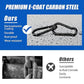 KINLINK 1 Pack Black Carabiner Clip, 4 inch Heavy Duty Spring Snap Hook, Caribeener Clips for Outdoor Camping, Swing Set, Hammock, Hiking Travel, Fishing, Weight Lifting Machine