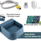 NAMSAN Automatic Dog Water Dispenser with Float Valve, 3/4'' Anti-Bite Metal Pipe, Outdoor Automatic Water Dispenser for Cats Chicken Animals, Goat Waterer, Livestock Water Trough