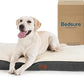 Bedsure Dog Beds Large Sized Dog - Orthopedic Flat Pet Beds with Removable Washable Cover, Egg Crate Foam Puppy Mat, Suitable for Pet Up to 65 lbs