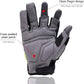 HANDLANDY Framer Work Gloves Open-Finger Carpenters Gloves, Fingerless Gaming Gloves for Tactical Shooting, Airsoft, Hunting, Police Work and Hiking XL