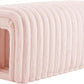 Storage Bench Pet Supplies Corduroy Bench Cat's nest to Hide for The Living Room, Entryway and Bedroom (Pink)