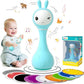 alilo Smarty Bunny Baby Rattle Musical Light Up Toys, Infants Newborns Baby Toys 0-3-6-12-18-24 Months,1 Year Old Boy Girl Gifts, 4 Music Modes and Color Recognition Function with 9 Color Card