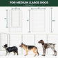 FXW Rollick Unleashed Dog Playpen for Indoor, Yard, RV Camping, 45 inch 48 Panels for Large Dogs, White│Patented