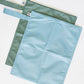 Tiny Twinkle Mess proof Waterproof Wet Dry Bag,2pk Reusable Wet Bags for Swimsuits&Baby Clothes,Leakproof Wet Bag,Waterproof Bag for Travel&Diaper bag,Wet Bags for Baby (Slate, Olive)