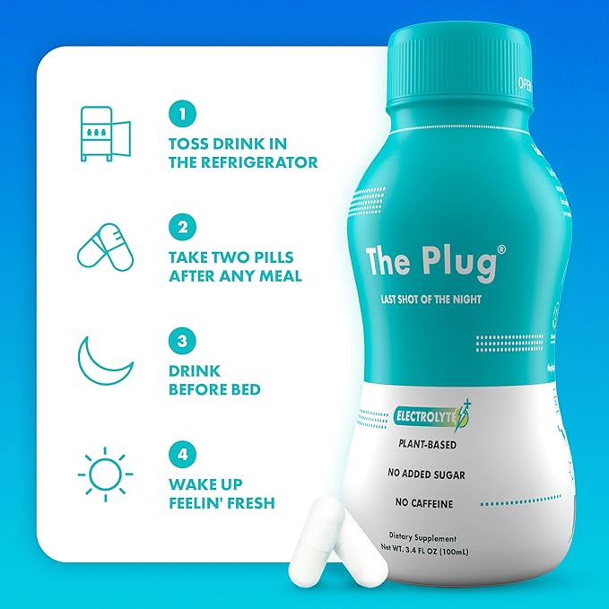The Plug Liver Cleanse Detox & Repair Drink - Plant Based Herbal Electrolyte Drink for Liver Support & Health, Bloating Relief, Restore Antioxidants & Minerals | Liver Complex Energy Drink (6-Pack)