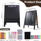 Prize Drop Game Board, 21"x30" Double-Sided Foldable Design with Wooden A-Frame Chalkboard Sign for Family, Carnival, Trade Show & Party - Includes 10 Coin Drop Discs and Chalk Set, Portable Design