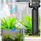 AQQA Dual-Use Aquarium Filter,Fish Tank Filter + Small Water Pump,Filtration,Wave-Making,Dissolved Oxygen,Water Circulation,Water Changes,Fountains Multifunctional Pump,Saltwater Freshwater (25W)