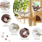 2 PCS Cat Toys, Flapping Bird Cat Toy(No Flying), Interactive Catnip Toy with Catnip Bags, Chirping Noise Moving Wings Dog Cat Kitten Toys, Flappy Flying Pets Toy for Indoor(Brown&Gray Sparrow)