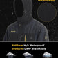 MAGCOMSEN Men's Hooded Windproof Water Resistant Rain Jacket Windbreaker 5 Pockets for Hiking,Fishing,Travel