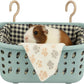 JWShang Rat Hammock for Cage, Chew Proof Hanging Basket Bed with Sturdy Hooks, Pet Cage Accessories, Safe Cozy Small Animal Rodent Hammock for Sugar Glider Mice Snuggling Sleeping