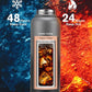 40oz Insulated Water Bottle,Stainless Steel Vacuum Water Bottle, BPA-Free & Leakproof -with Paracord Handle,Strap,Straw Spout Lids,Large Water Jug for Gym Sports
