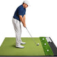Golf Hitting Mat with Ball Tray 5x4ft - 6x4ft Dual-Turf Practice Mat for Indoor & Outdoor Use Golf Training Mat with Rubber Tee Holes, Suitable for Swing Driving & Chipping