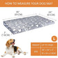 VANKEAN Dog Crate Mat - Reversible Cool & Warm Stylish Bed, Waterproof & Machine Washable, Supports Small to XXL Dogs, Grey